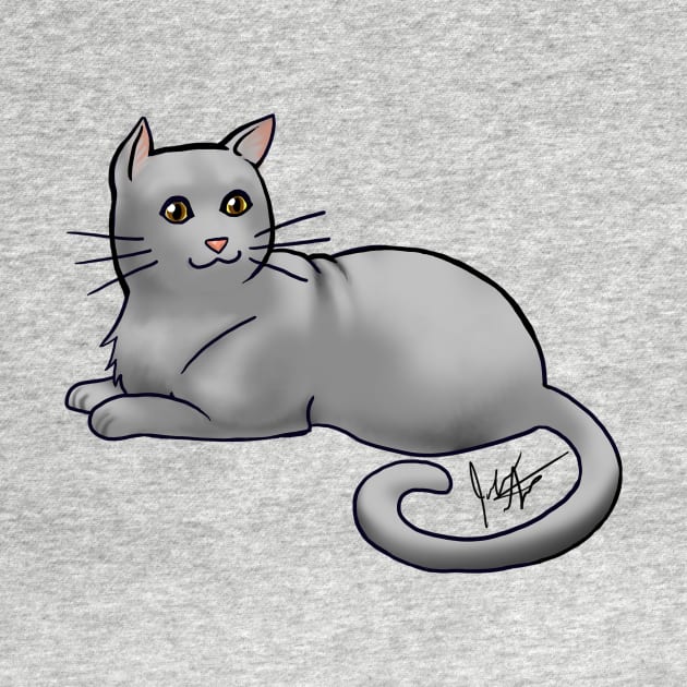 Cat - American Shorthair - Gray by Jen's Dogs Custom Gifts and Designs